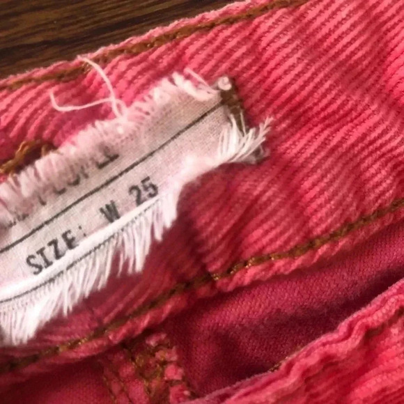 Free People Hot Pink Corduroy Stretch Skinny Pants - Picture 10 of 16
